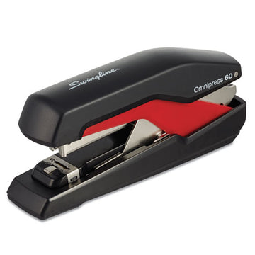 Swingline® Omnipress So60 Heavy-duty Full Strip Stapler, 60-sheet Capacity, Black-red freeshipping - TVN Wholesale